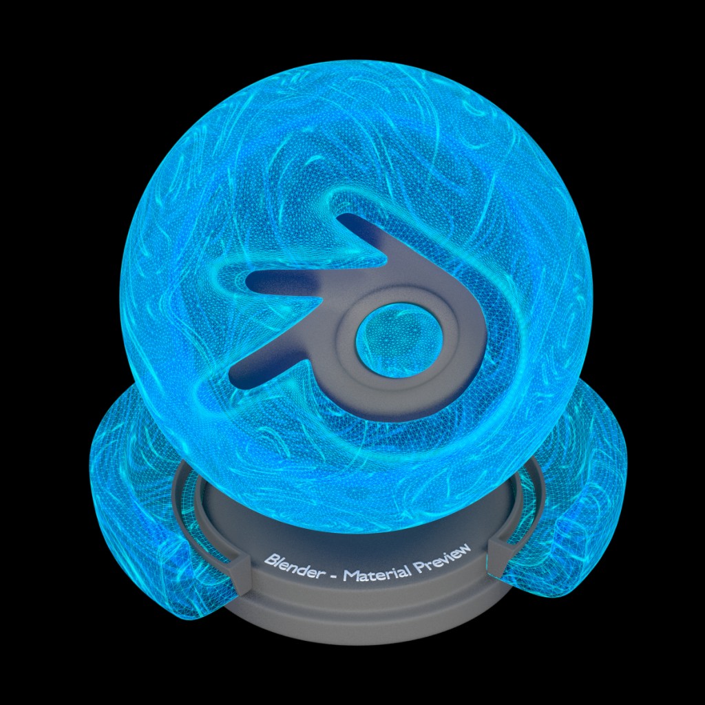 Turbulent Wireframe Hologram preview image 1
